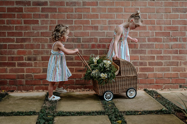Rattan Dolls Pram