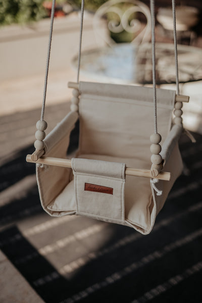 Cream Fabric Swing