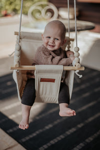 Cream Fabric Swing