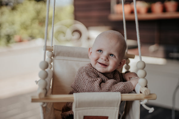 Cream Fabric Swing