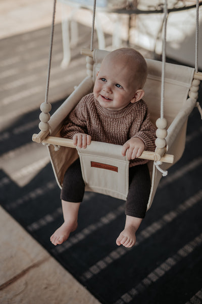 Cream Fabric Swing